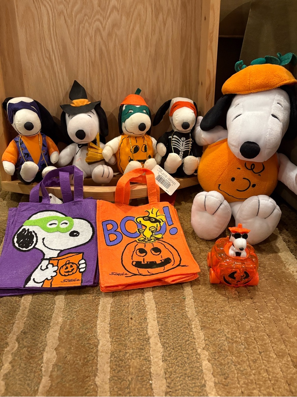 Peanuts Snoopy Kids Halloween Costume Plush Set - 8 pieces